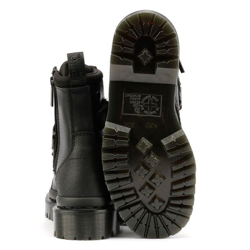 Dr. Martens 1460 Bex Tech Damen Schwarze Farbe Lederstiefel