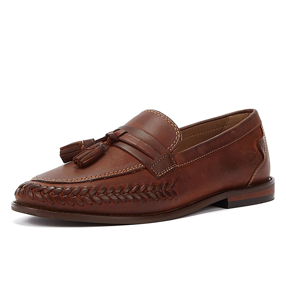 Hudson Leder Haldon Herren-Loafer In Hellbraun