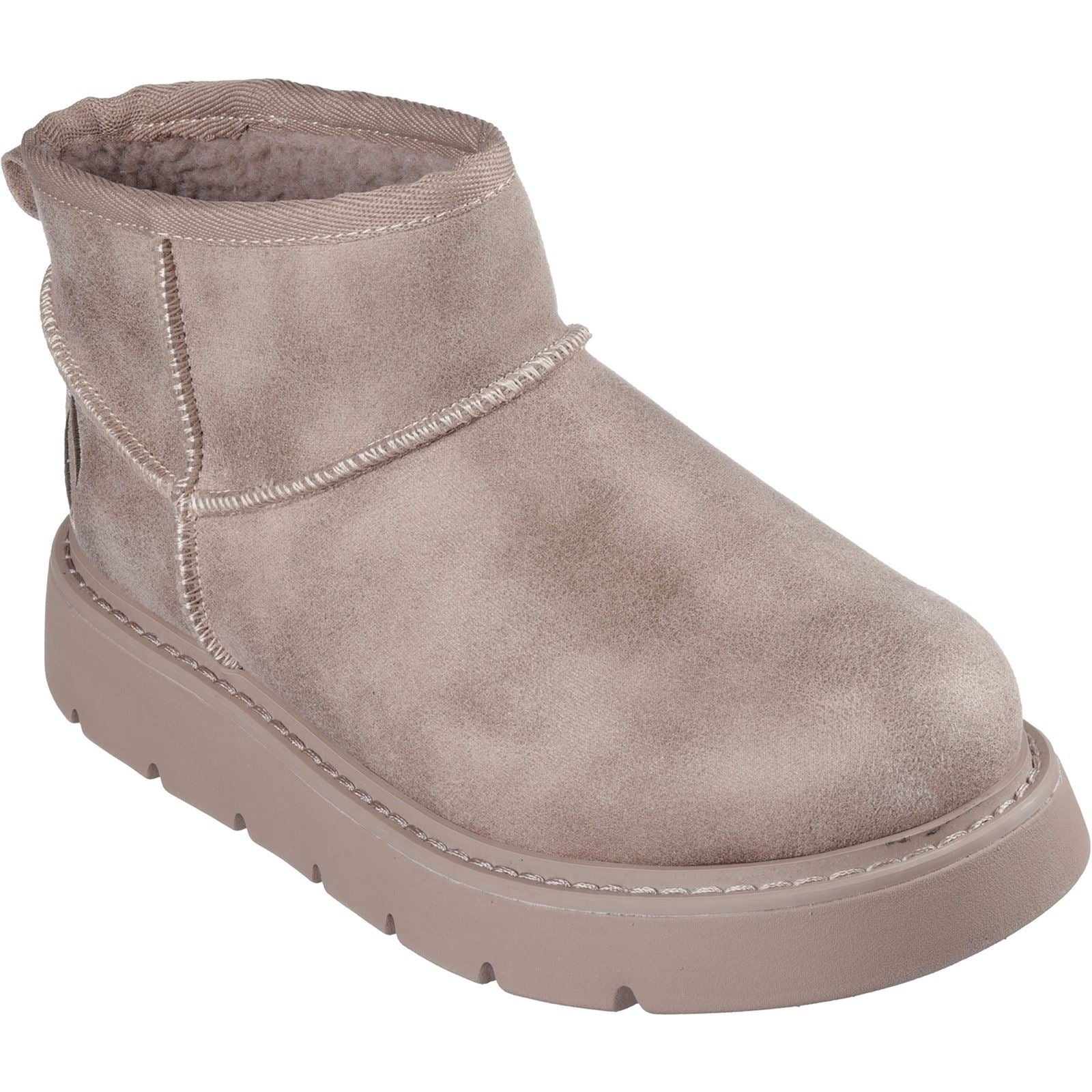 Skechers Keepsakes Lite Snow Bird Polyester Damen Stiefel In Taupe