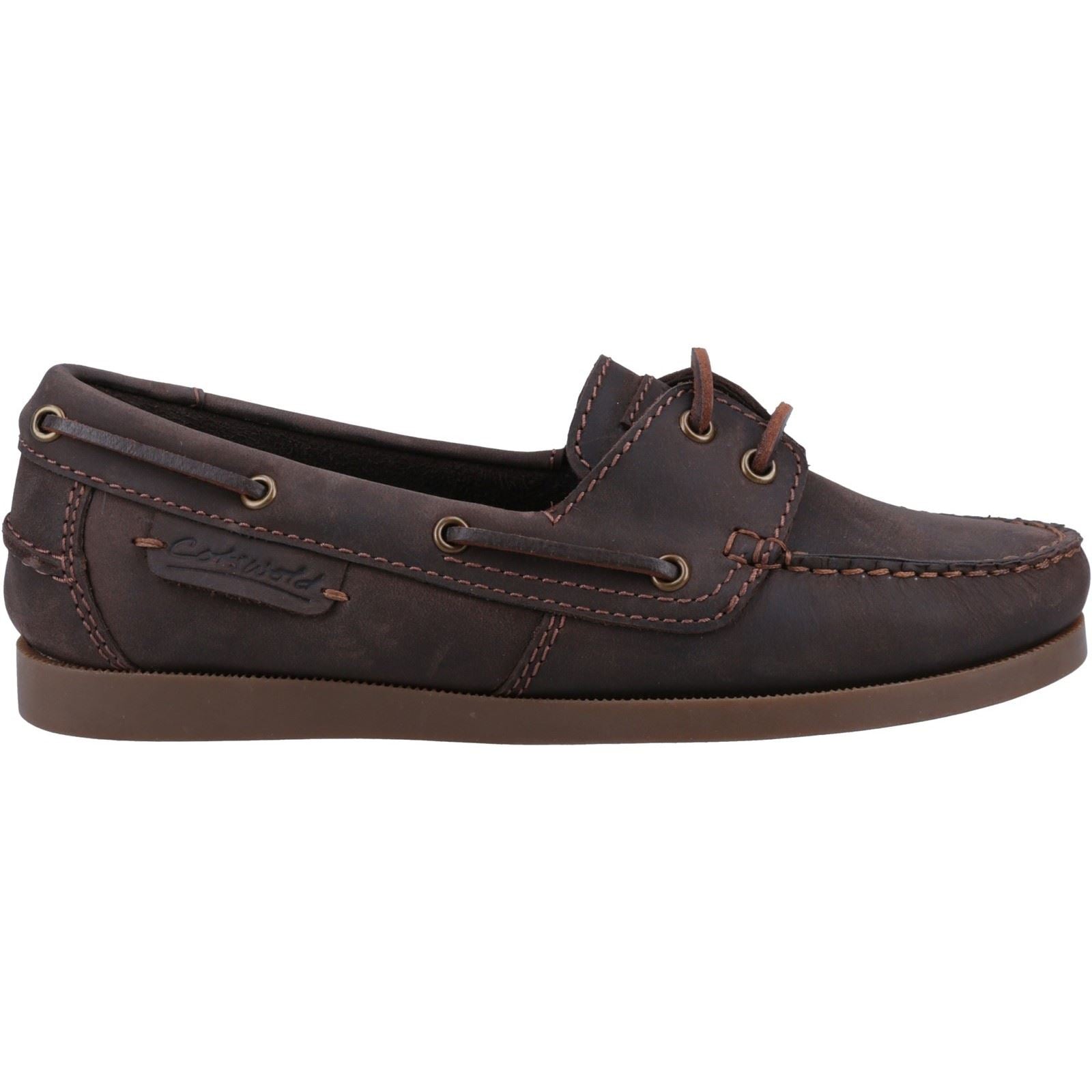 Cotswold Bartrim Leder Herren Braune Bootsschuhe