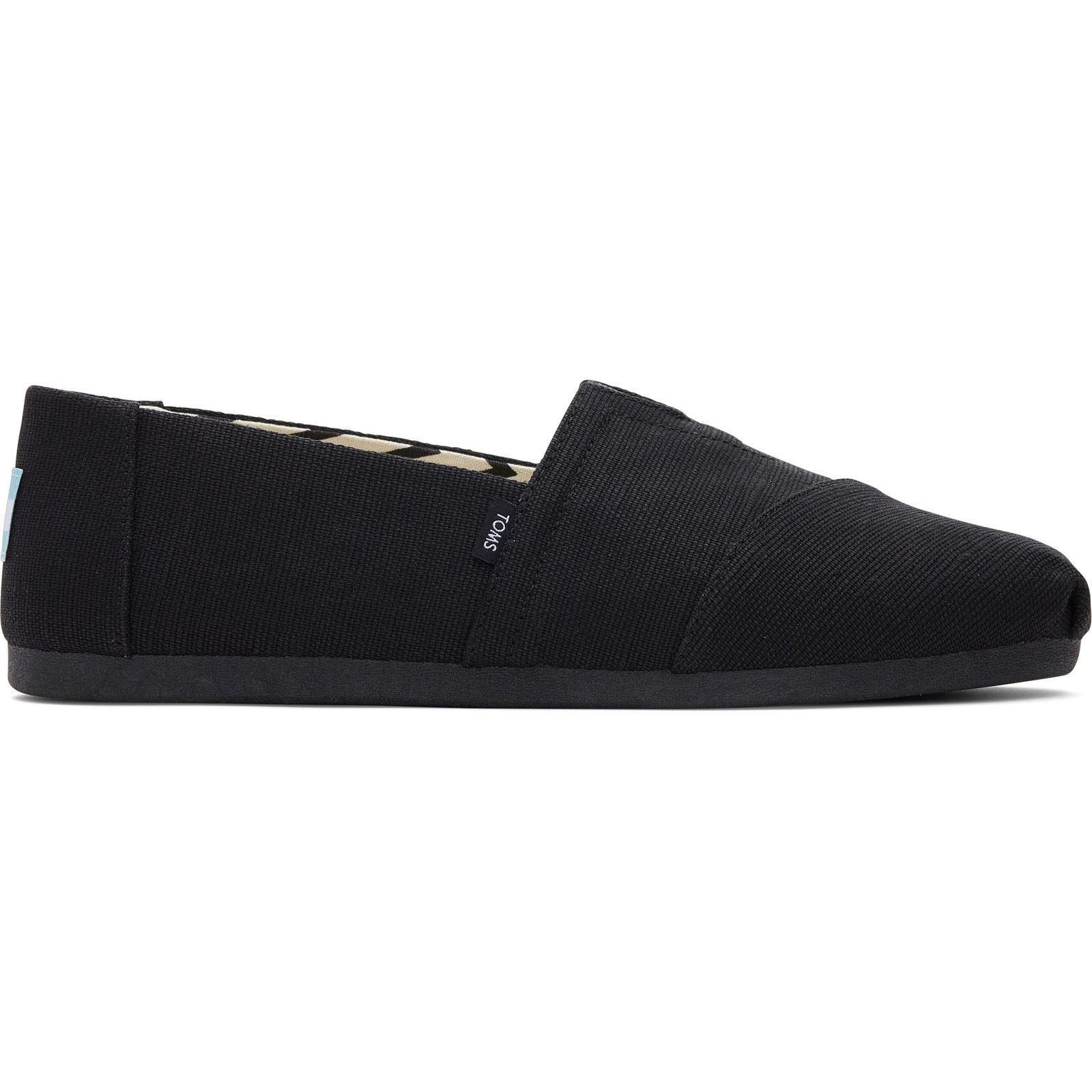 TOMS Alpargata Classic Baumwoll Herren Schwarze Espadrilles