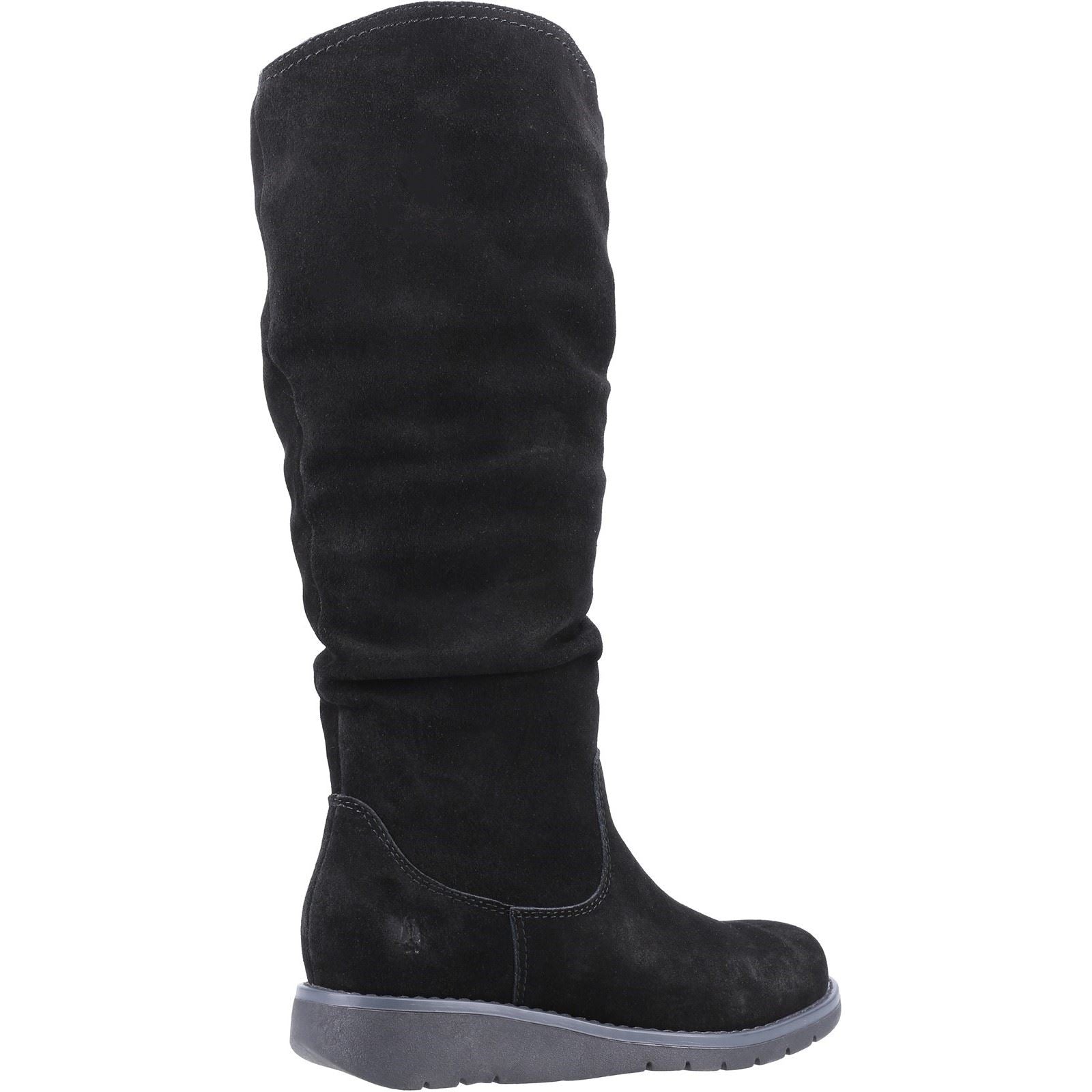 Hush Puppies Lucinda Damenstiefel Aus Schwarzem Wildleder
