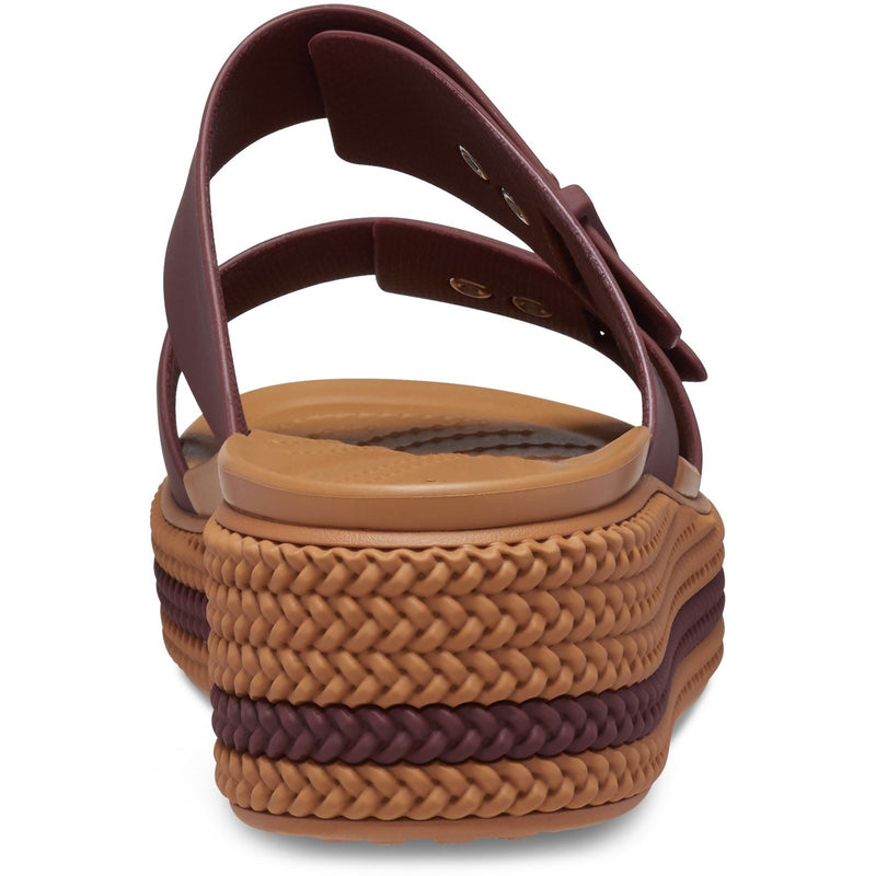 Crocs Brookly Buckle Low Damen Sandalen Aus Thermoplastischem Material In Dunkel Ton