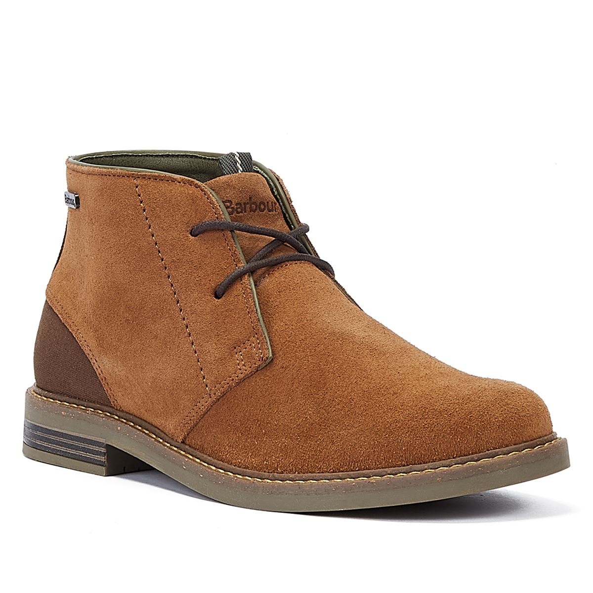 Barbour Hellbraune Wildleder-Herrenstiefel