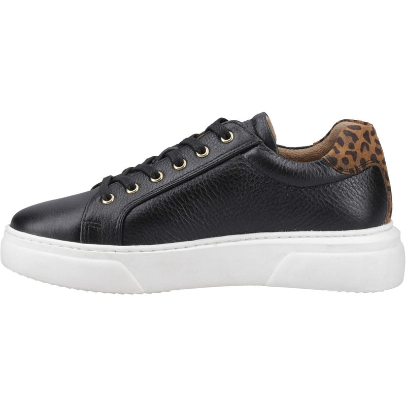 Hush Puppies Kathryn Damen Sneaker Aus Schwarzem Leder