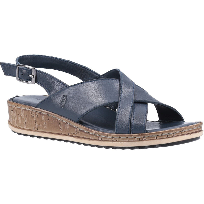 Hush Puppies Elena Leder Damen Navy Keilabsätze