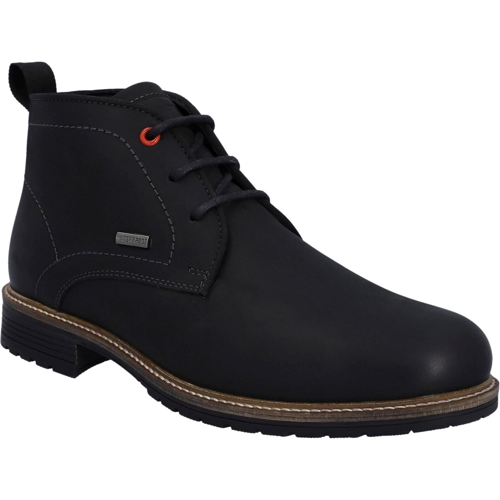 Hunter Jura Schwarze Farbe Herrenlederstiefel