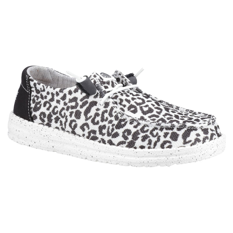 HEYDUDE Wendy Leopard Damen Schwarz/Graue Loafer