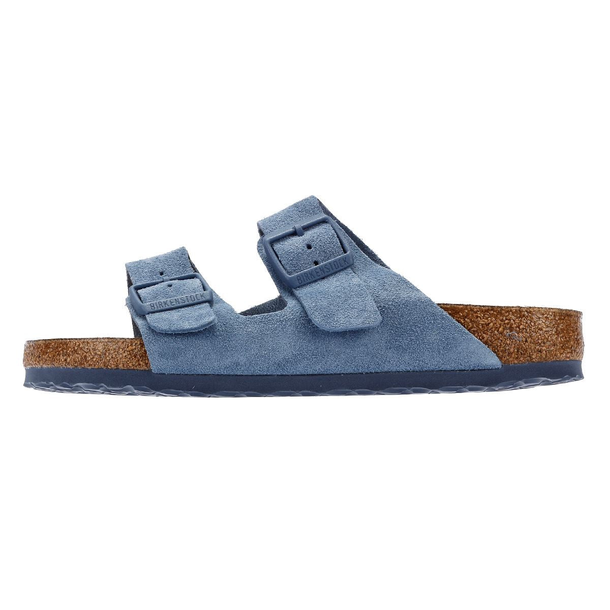 Birkenstock Arizona Elementarblaue Wildledersandalen