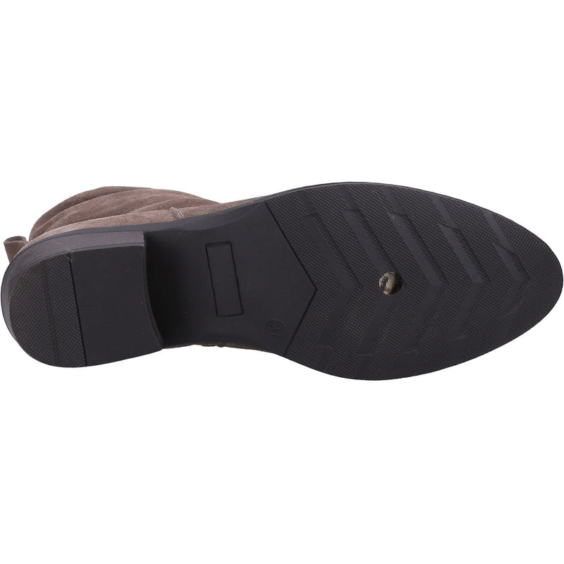 Hush Puppies Iris Veloursleder Damen Stiefeletten In Taupe