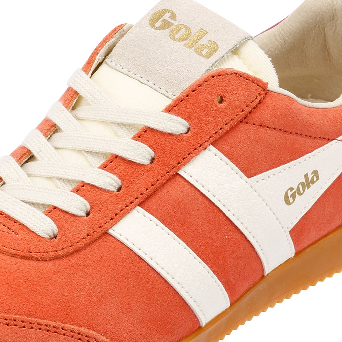 Gola Elan Damen Wildleder Turnschuhe In Orange