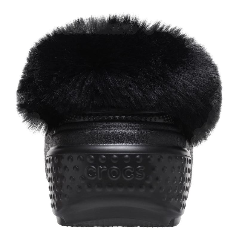 Crocs Stomp Lined Eva Damen Hausschuhe In Schwarz