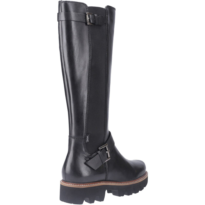 Pod Aleena Kunstleder Damen Schwarze Stiefel