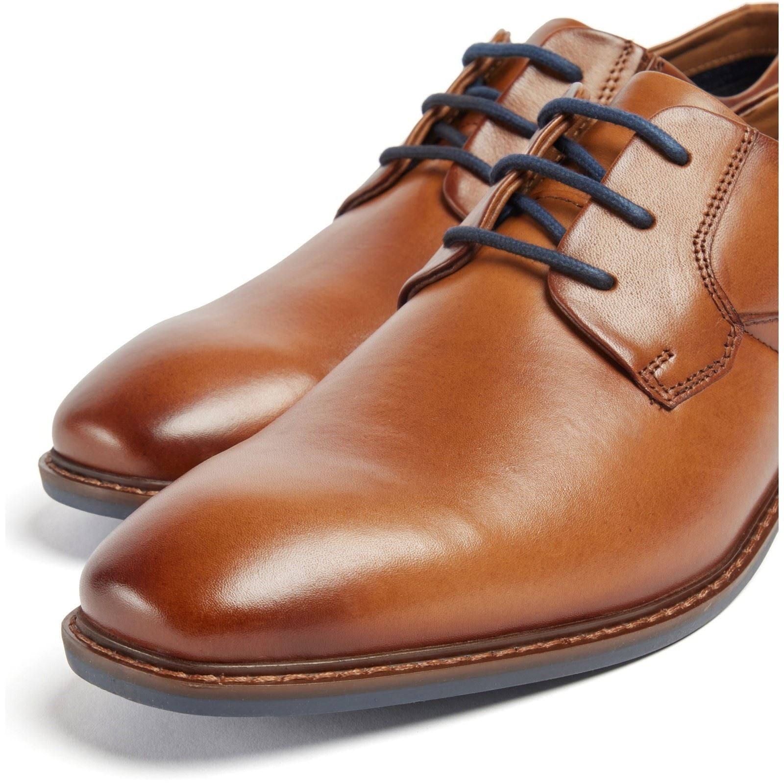 Pod Smyth Herrenschuhe Aus Leder In Cognac Mit Schnürung