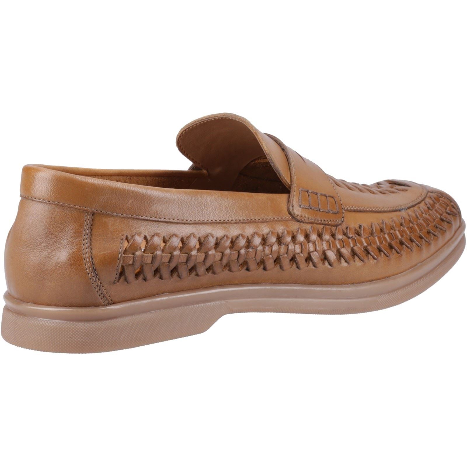 Hush Puppies Bowie Herren Mokassins Aus Braunem Leder