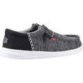 HEYDUDE Wally Funk Open Mesh Herren Bootsschuhe In Schwarz/Weiß