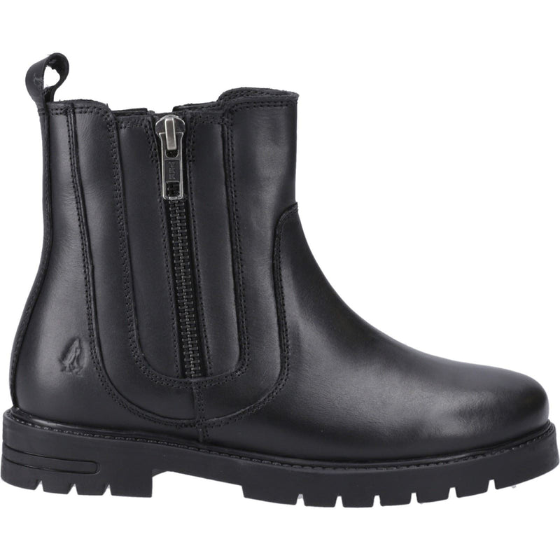 Hush Puppies Liana Mädchen Schwarze Farbe Lederstiefel