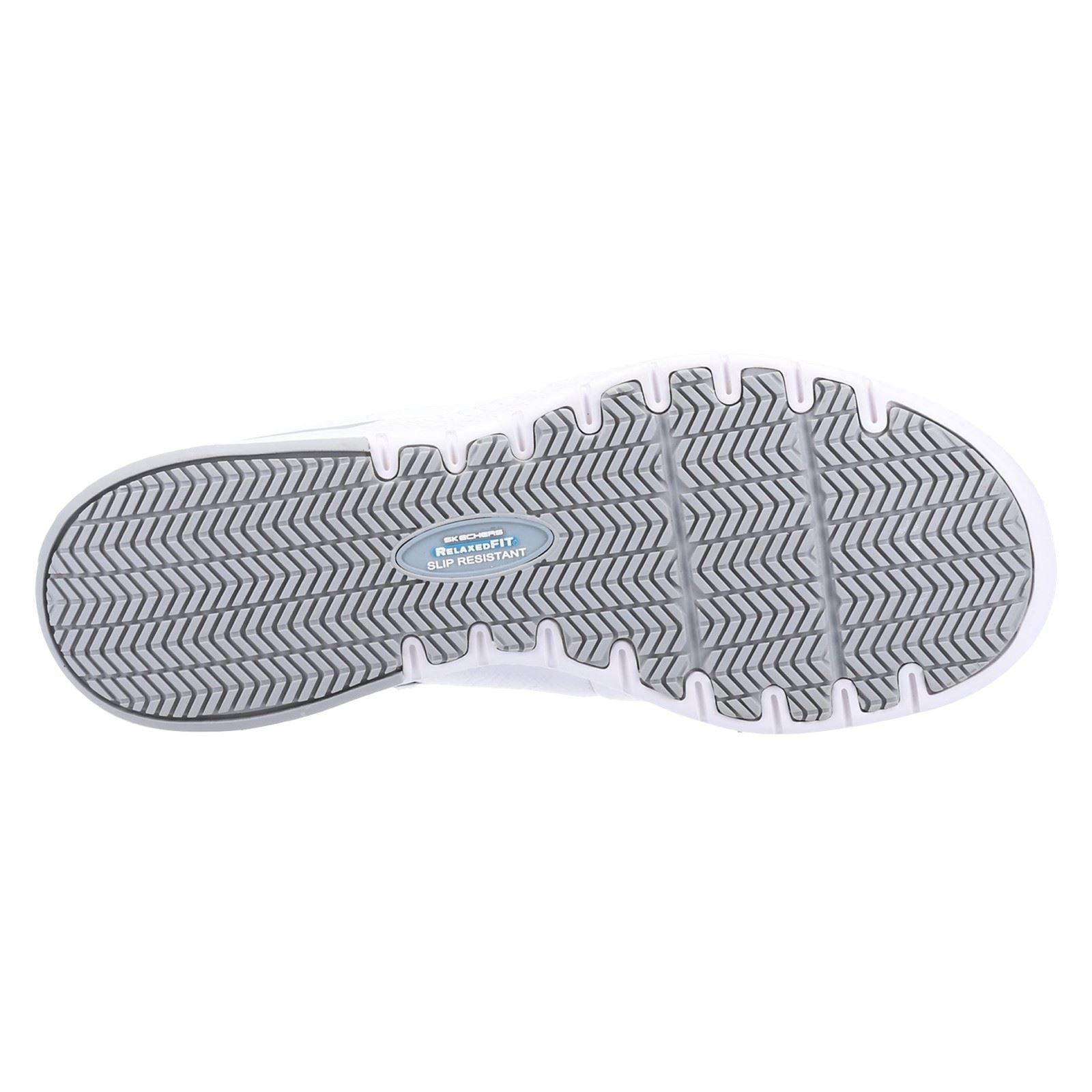 Skechers Workwear Marsing Gmina Leder Damen Weiße Sicherheitssneaker