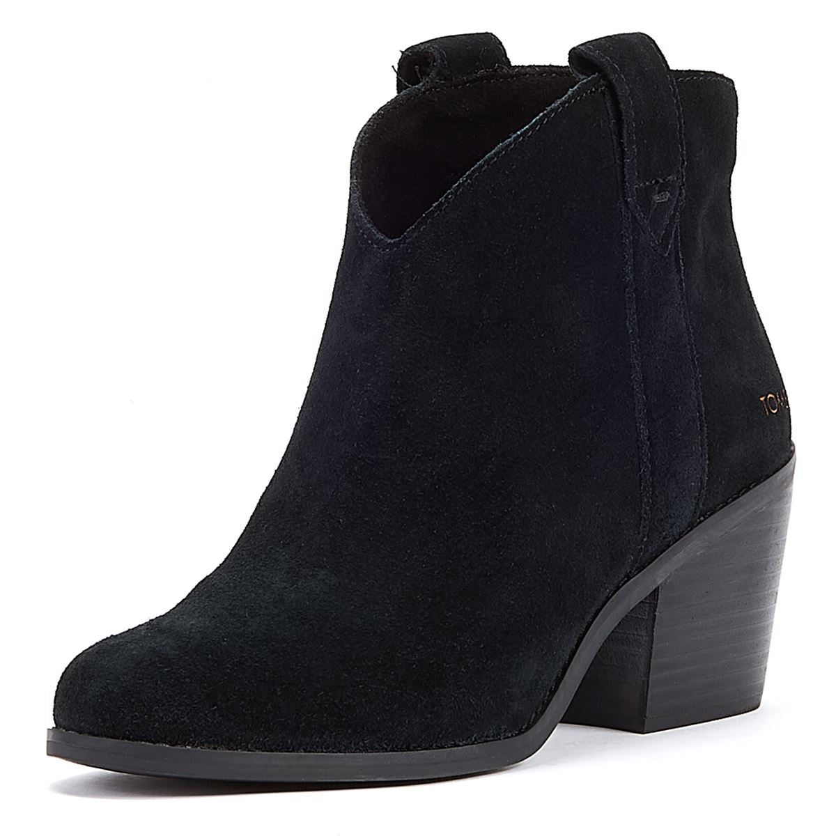 TOMS Constance Wildleder Damenstiefel In Schwarz