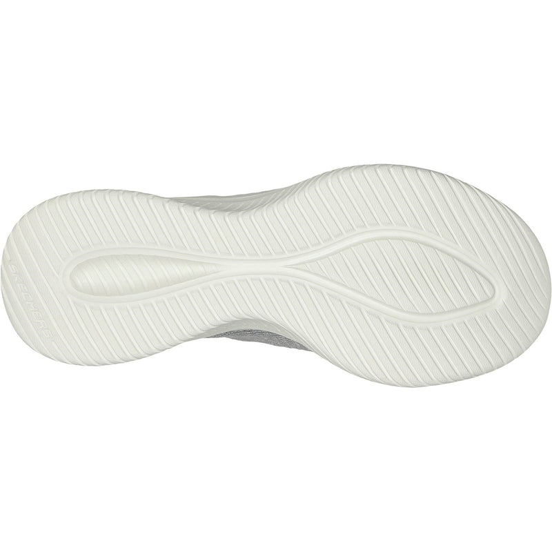 Skechers Ultra Flex 3.0 Smooth Step Textile Damen Sneaker In Hellgrau