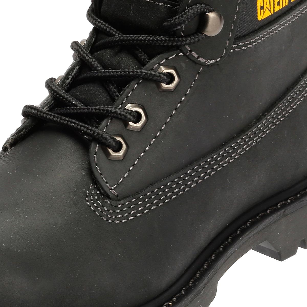 Caterpillar Colorado 2.0 Tractor Leder Herren Schwarze Stiefel