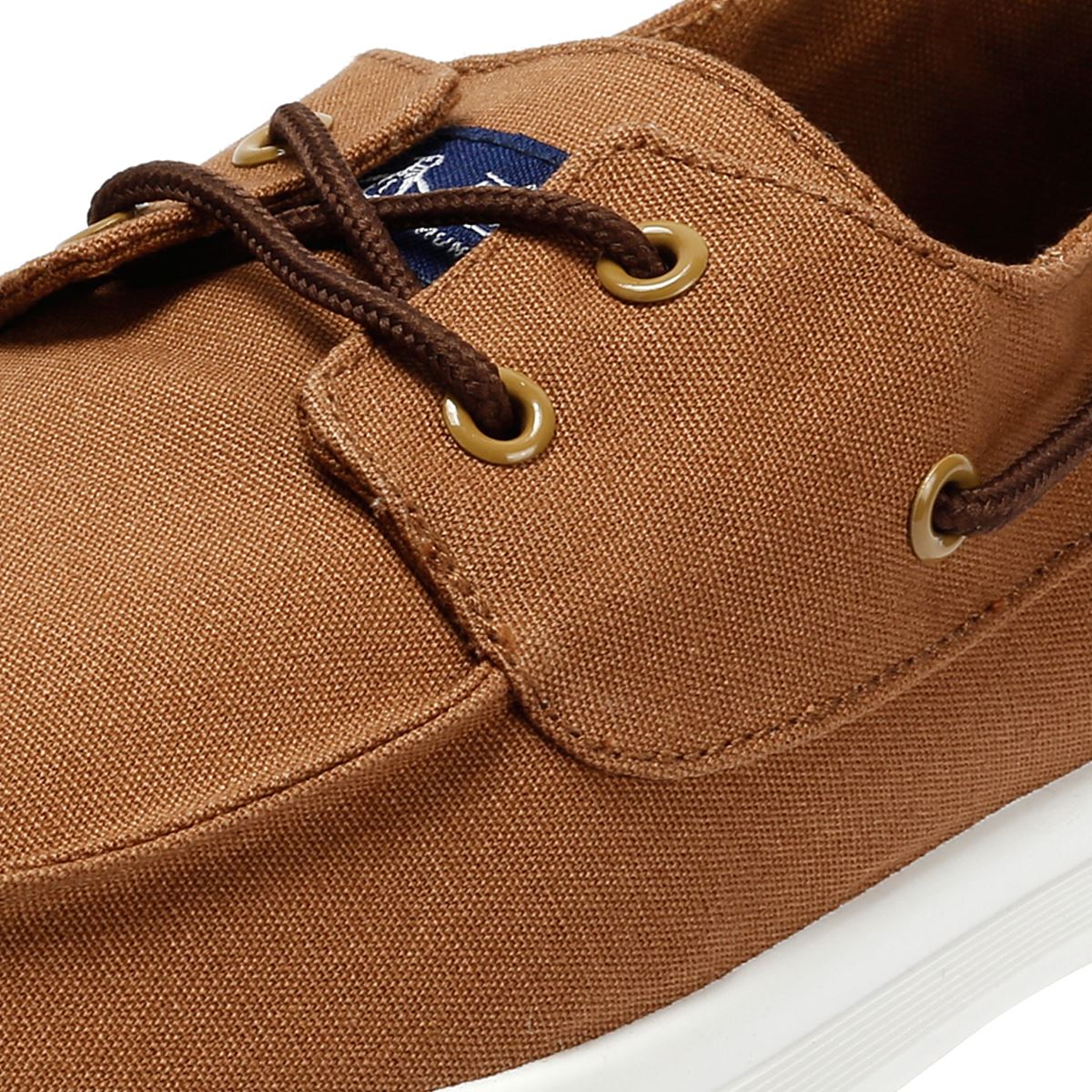 Penguin Sailor Canvas Herren Braune Schnürschuhe