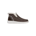 HEYDUDE Denny Wool Faux Shearling Damen-Walnussstiefel