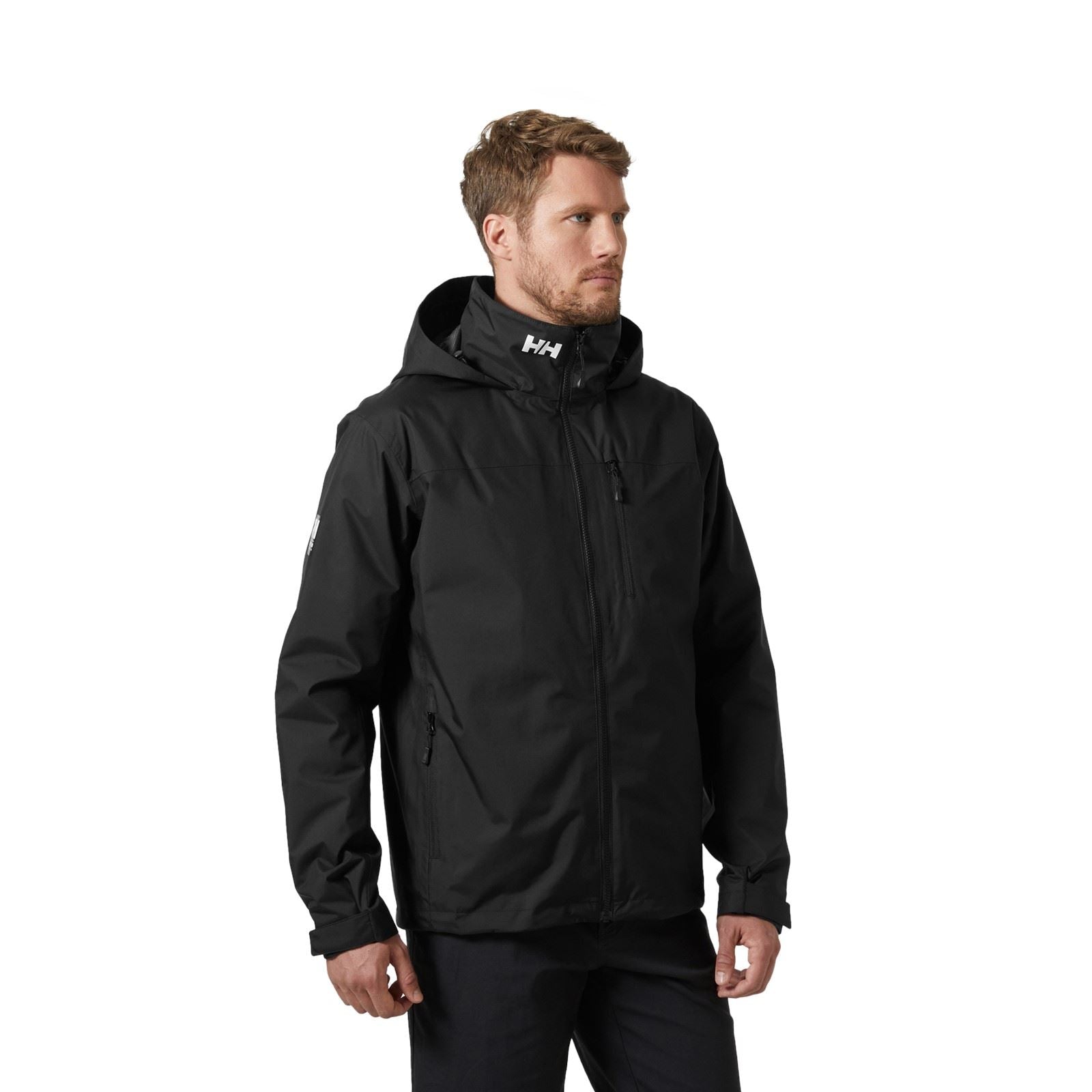 Helly Hansen Sport Crew Hooded Midlayer Sailing 2.1 Herren Schwarze Segeljacke
