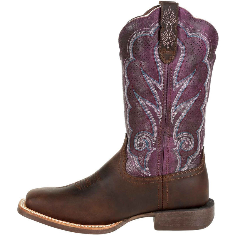 Durango Lady Rebel Pro Damenstiefel Aus Geöltem Braun/Pflaume Leder