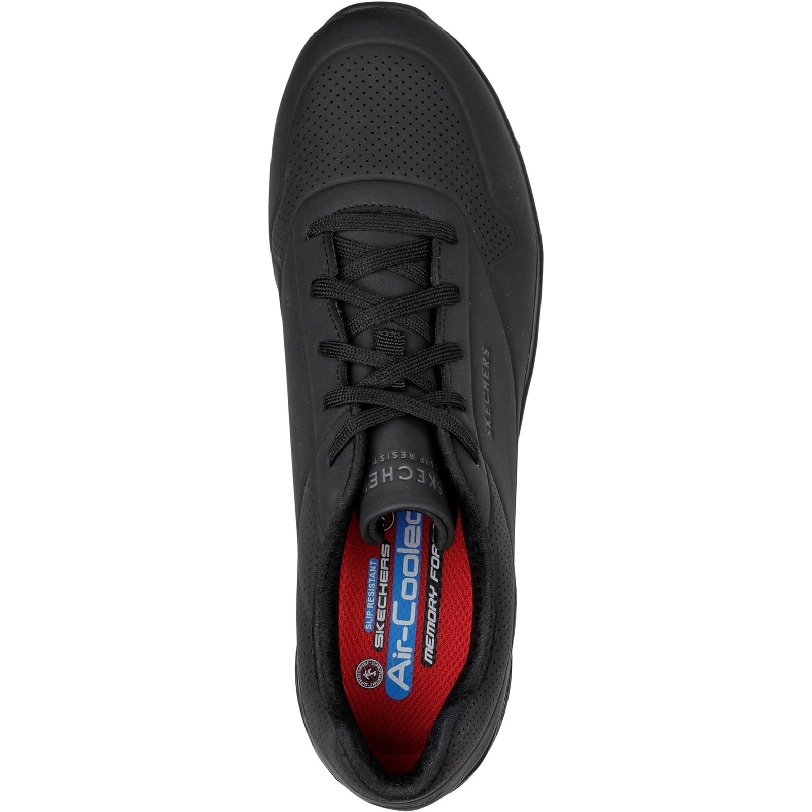 Skechers Workwear Work Relaxed Fit: Uno SR Sutal Herren Schwarze Sicherheitssneaker