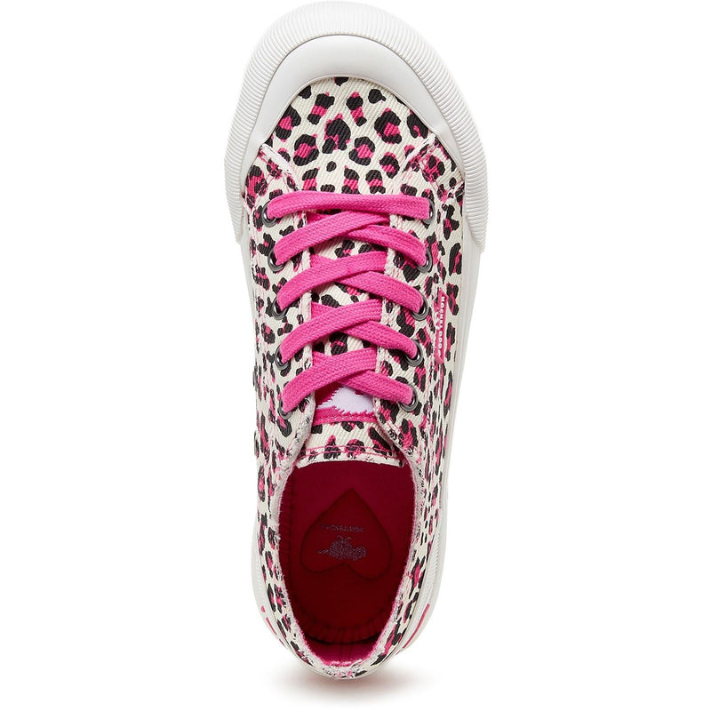 Rocket Dog Jazzin Plus Monroe Damen Sneaker Aus Baumwolle In Leuchtendem Pink