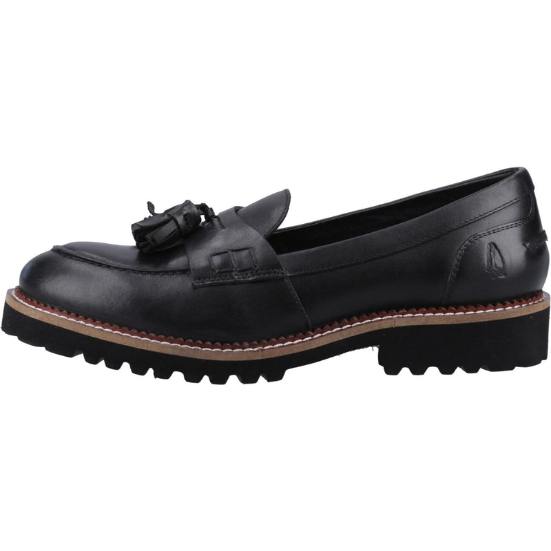 Hush Puppies Ginny Wildleder Damen Schwarze Loafer