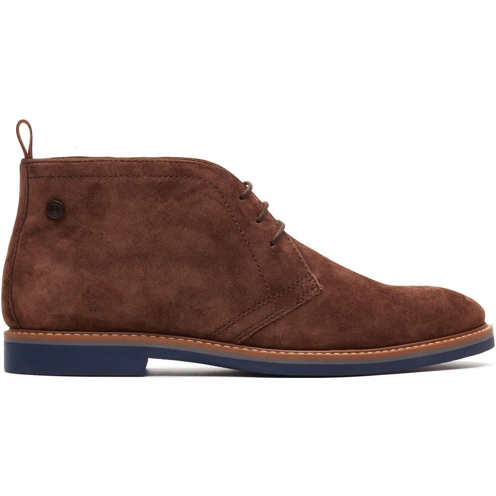 Base London Carlton Chukka Leder Herren Braune Stiefel