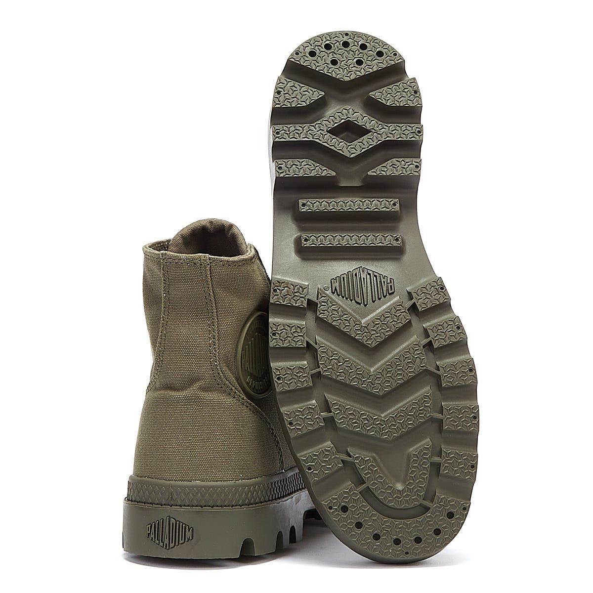 Palladium Pampa Hi Mono Chrome Grüne Stiefel