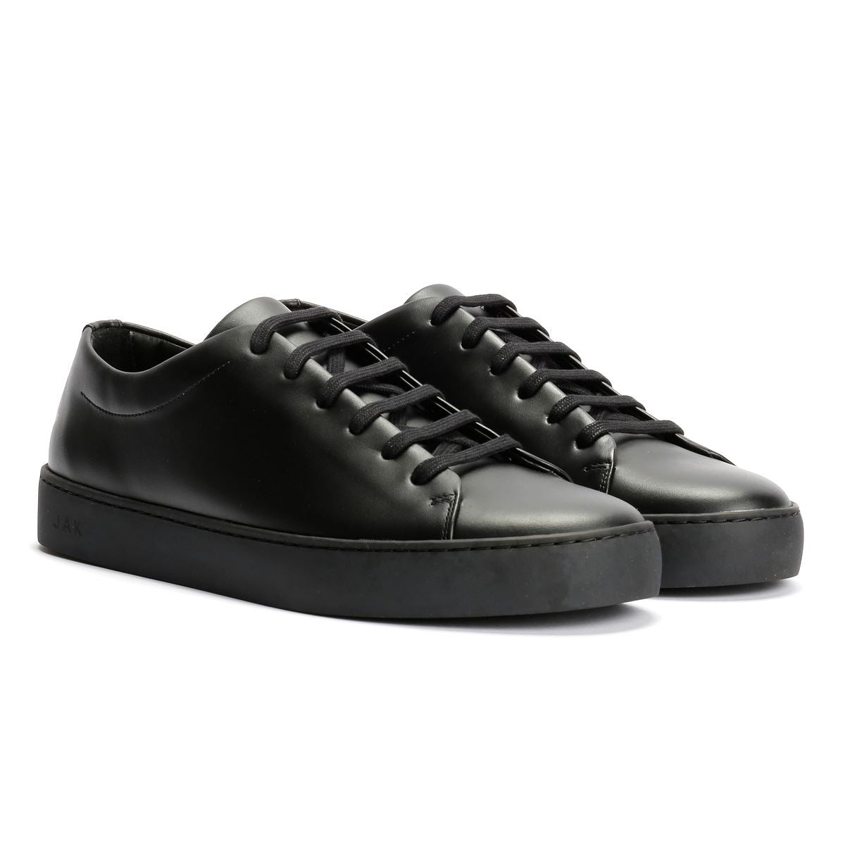 JAK Royal Leder Herren Schwarze Sneakers