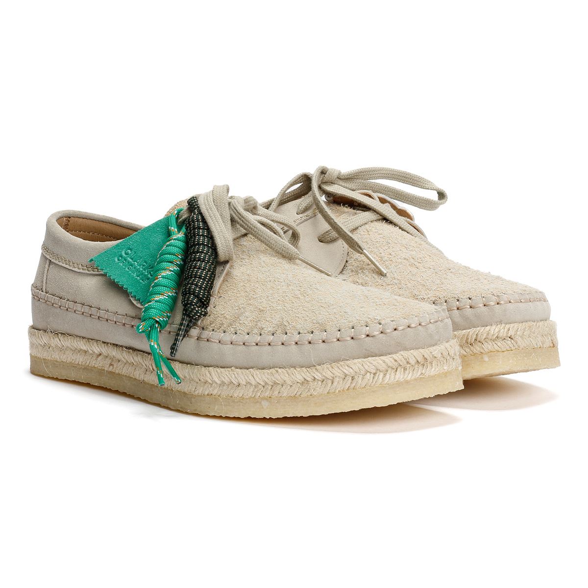 Pompeii Weaver Herren Wildleder Schnürschuhe In Beige