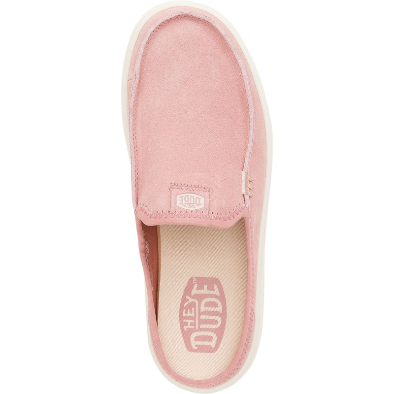 HEYDUDE Austin Lift Classic Damen Pantoletten Aus Leder Mit Rosettenapplikation
