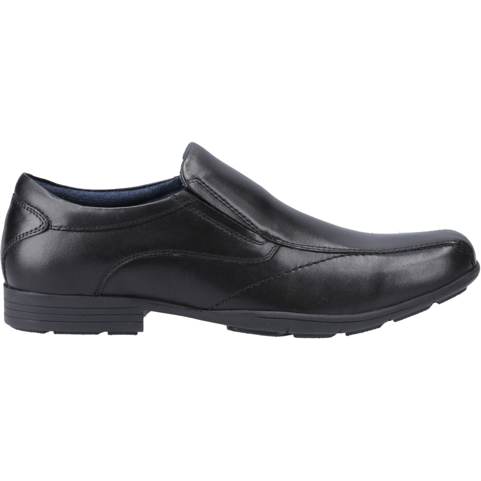 Pod Dundee Herren Slip-On Schuhe Aus Schwarzem Leder