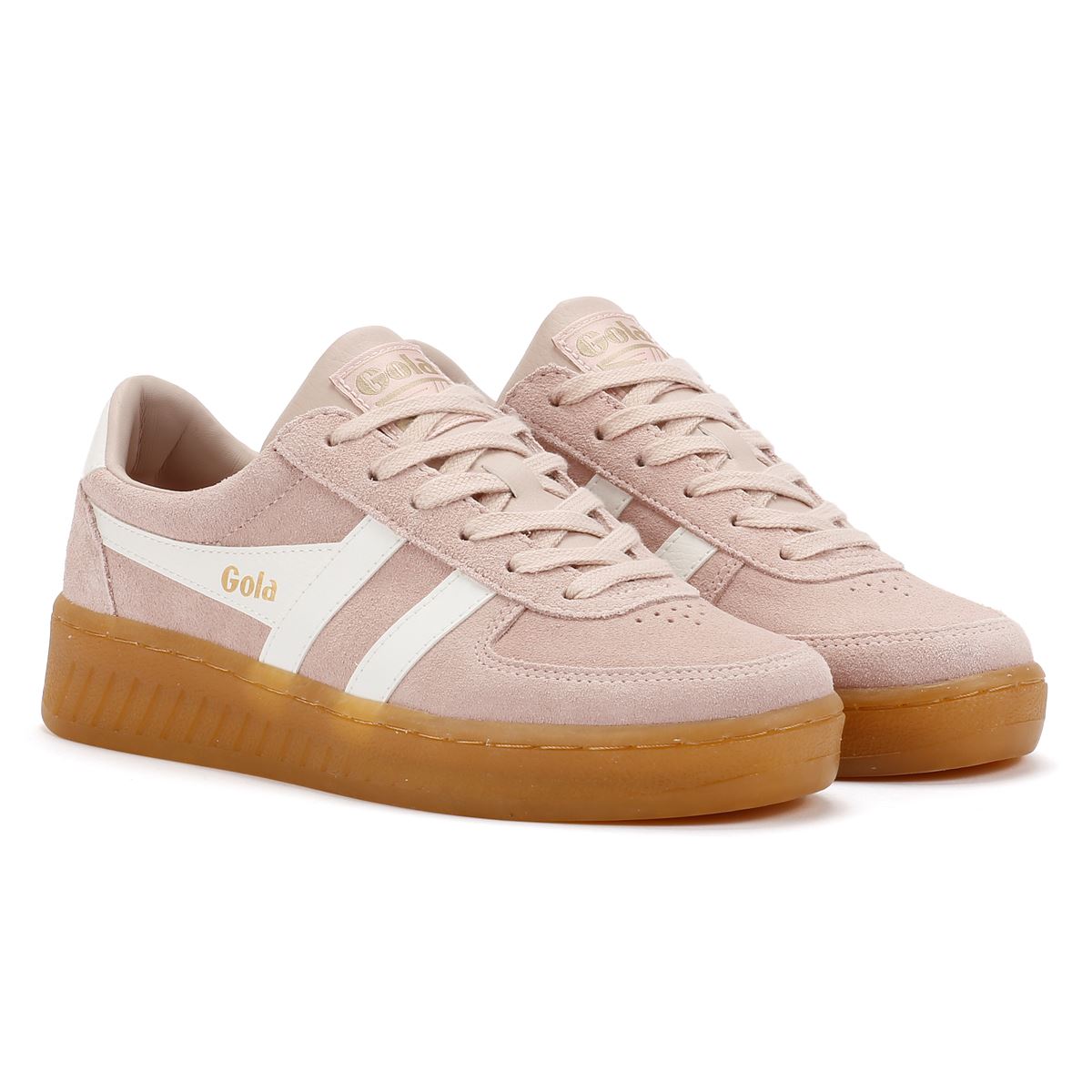 Gola Grandslam Damen Turnschuhe Aus Wildleder In Pink