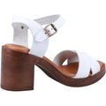 Hush Puppies Georgia Damen Sandalen Aus Weißem Leder