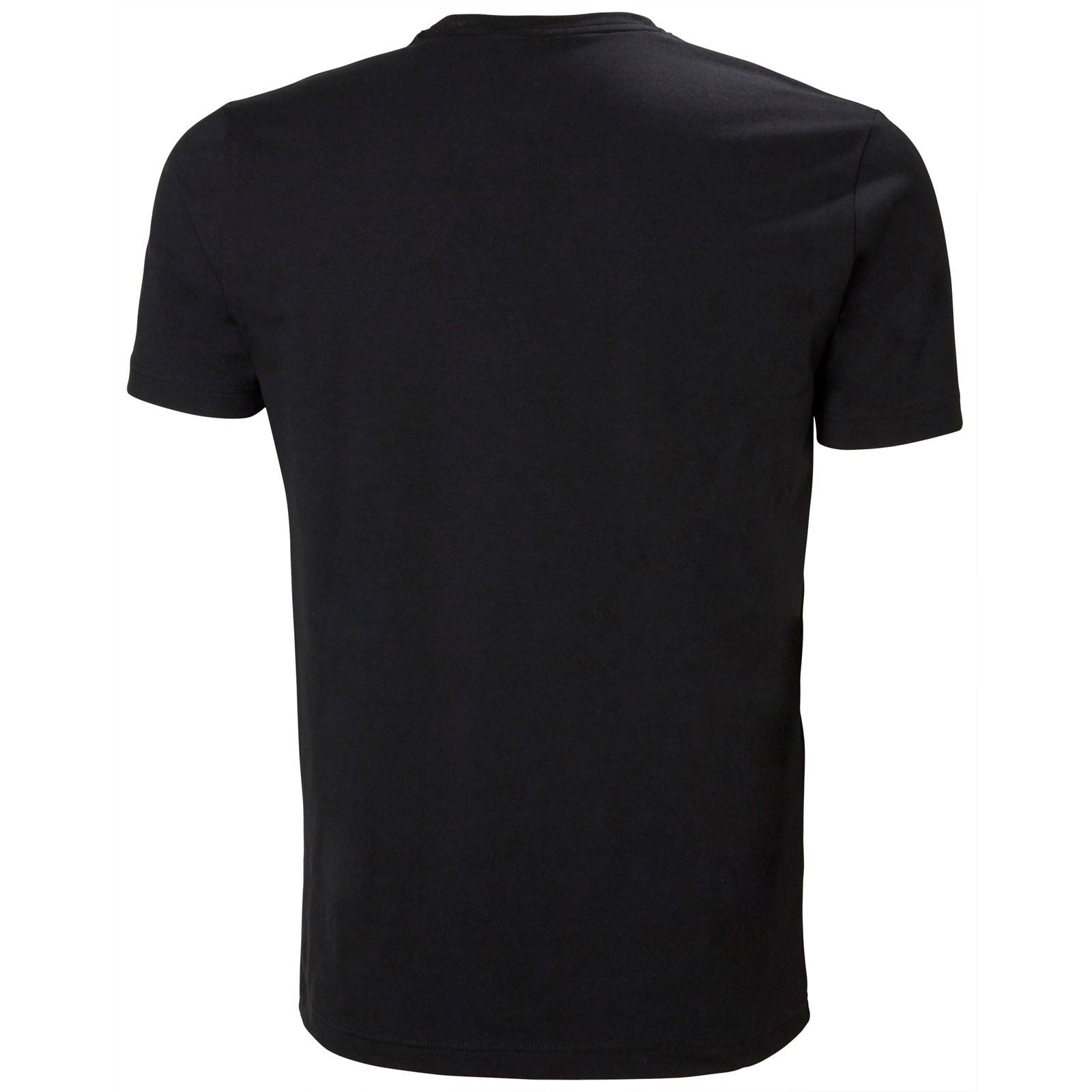 Helly Hansen Workwear Kensington Baumwoll Männer Schwarze Farbe Kurzarm-T-Shirts