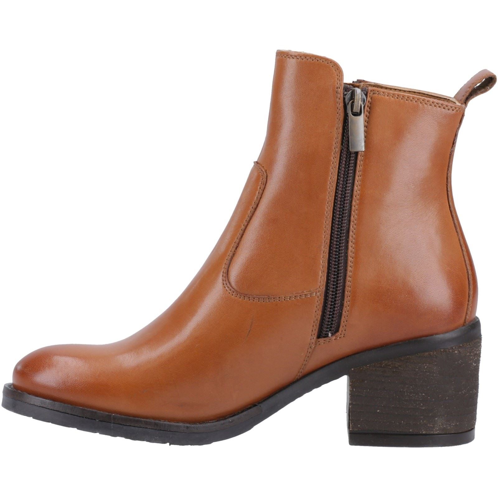 Hush Puppies Helena Leder Damen Stiefeletten In Beige