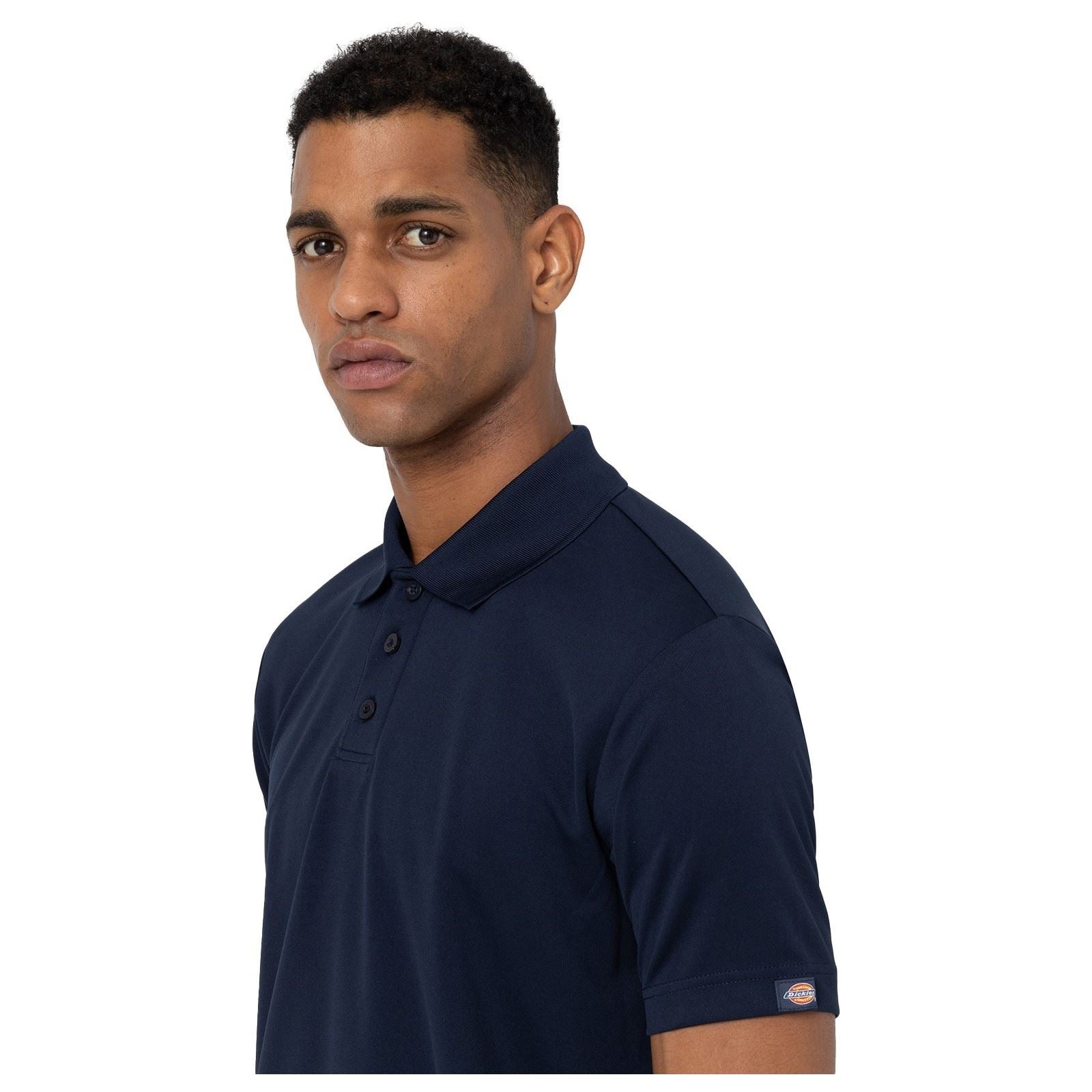 Dickies Everyday Polyester Herren Blaues Polohemd