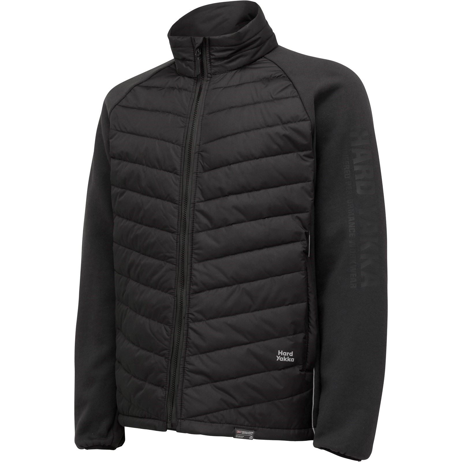 Hard Yakka Apex Hybrid Herren Schwarze Jacke
