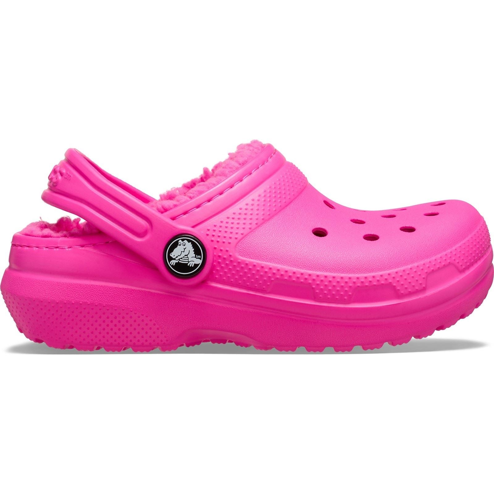 Crocs Classic Lined Thermoplastische Unisex Kinder Rosa Crush Clogs