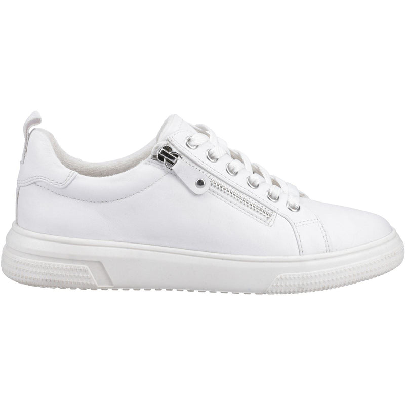 Hush Puppies Martha Damen Sneaker Aus Weißem Leder