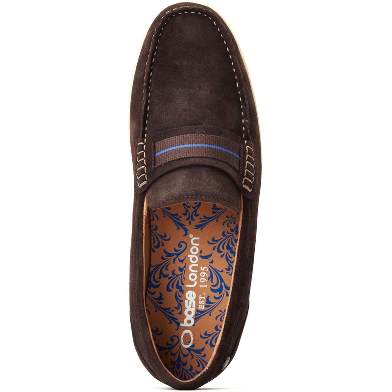 Base London Drum Herrenschuhe Aus Gebranntem Braunem Leder