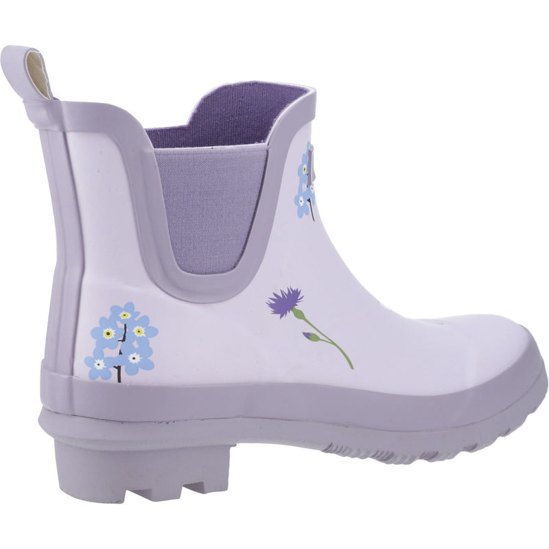 Cotswold Wildflower Ankle Damen Gummistiefel In Flieder
