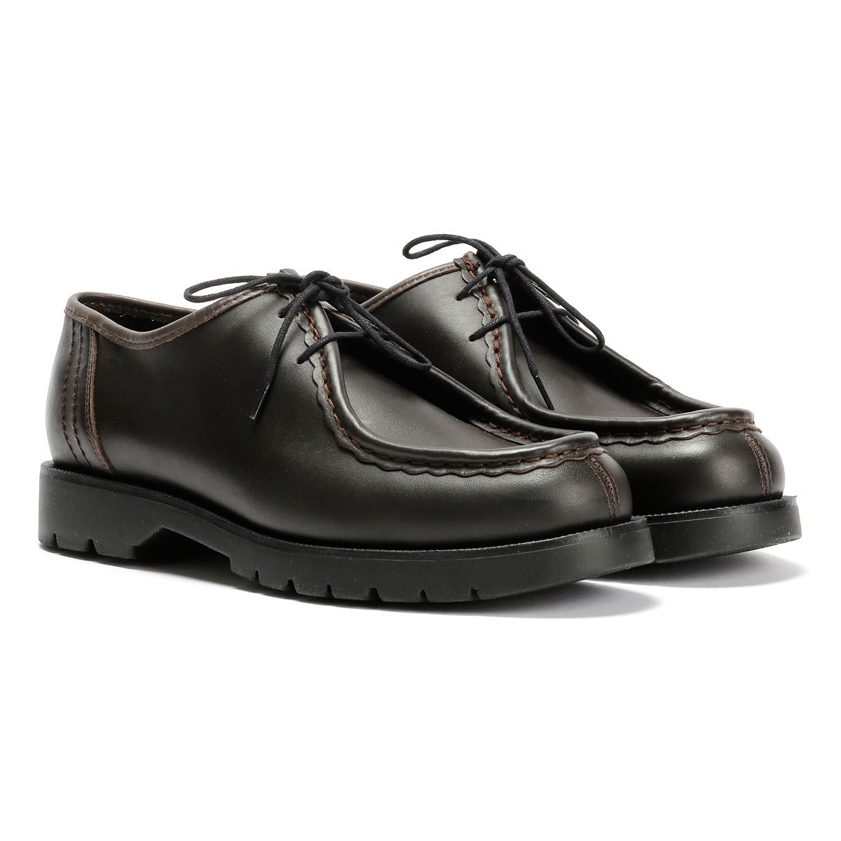Kleman Padror Herren Leder Braune Schnürschuhe