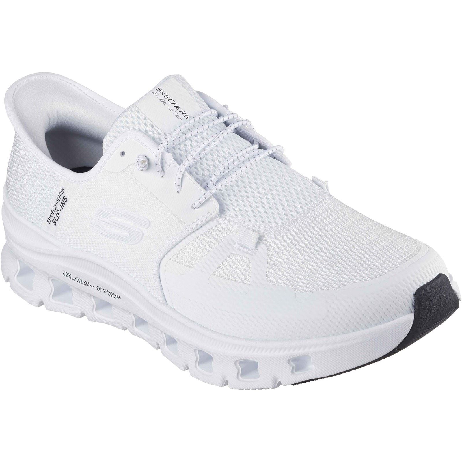 Skechers Glide-Step Pro Textile Herren Weiße Sneaker